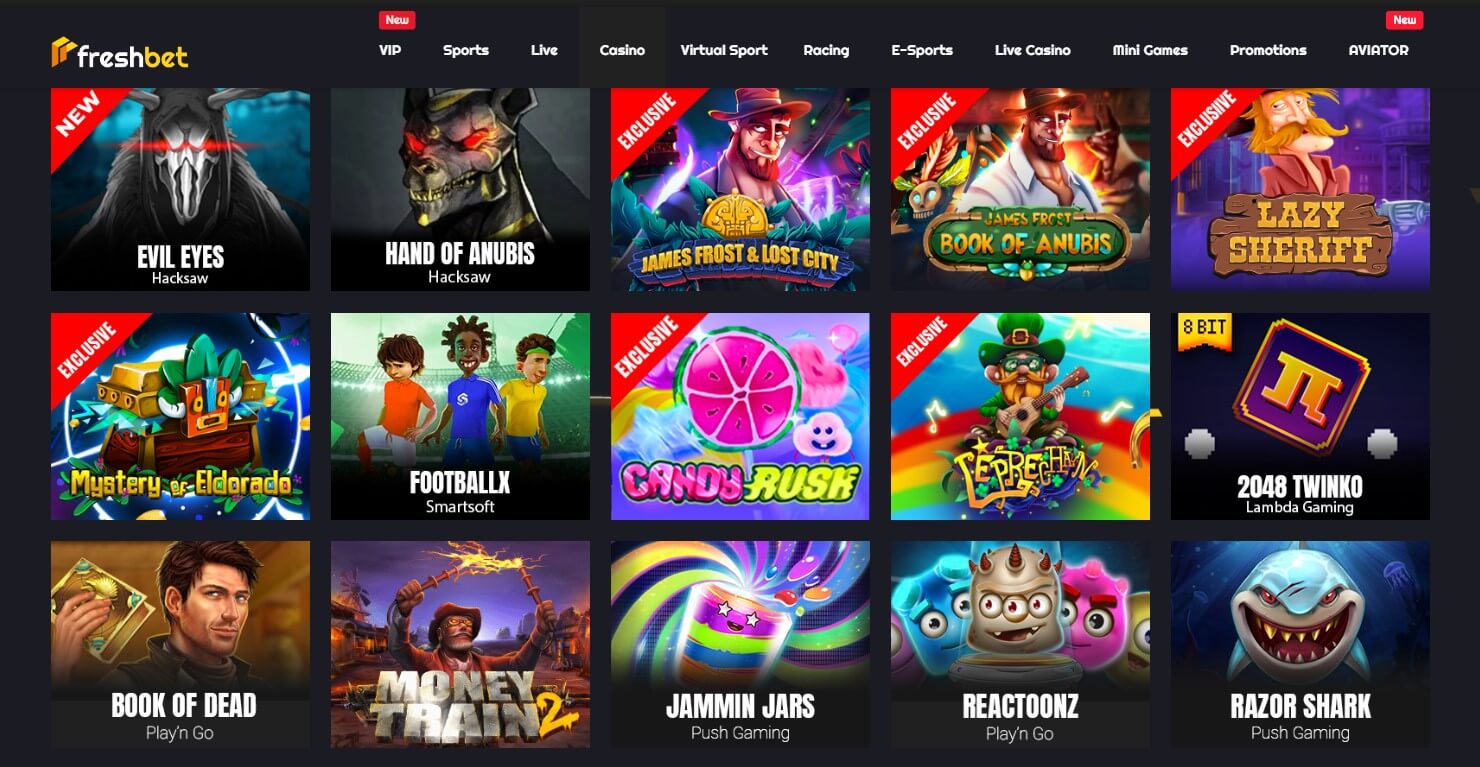 freshbet casino slots