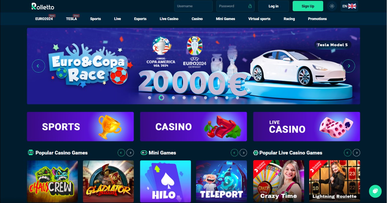 rolletto bitcoin casino games and slots