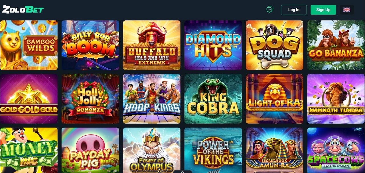 zolobet casino slots and live games